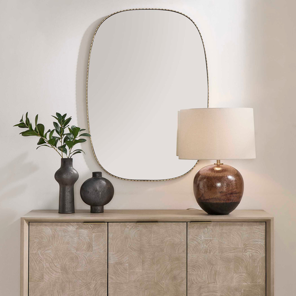 Nidia Mirror - Gold by Uttermost - View 2