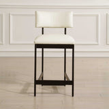 Apsley Counter Stool - Black / White by Uttermost - View 2