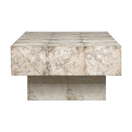 Kotoa Bleached Coffee Table White,Woodtone - Beige by Uttermost - View 4