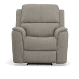 Henry Power Recliner With Power Headrest & Lumbar - Fog | Flexsteel