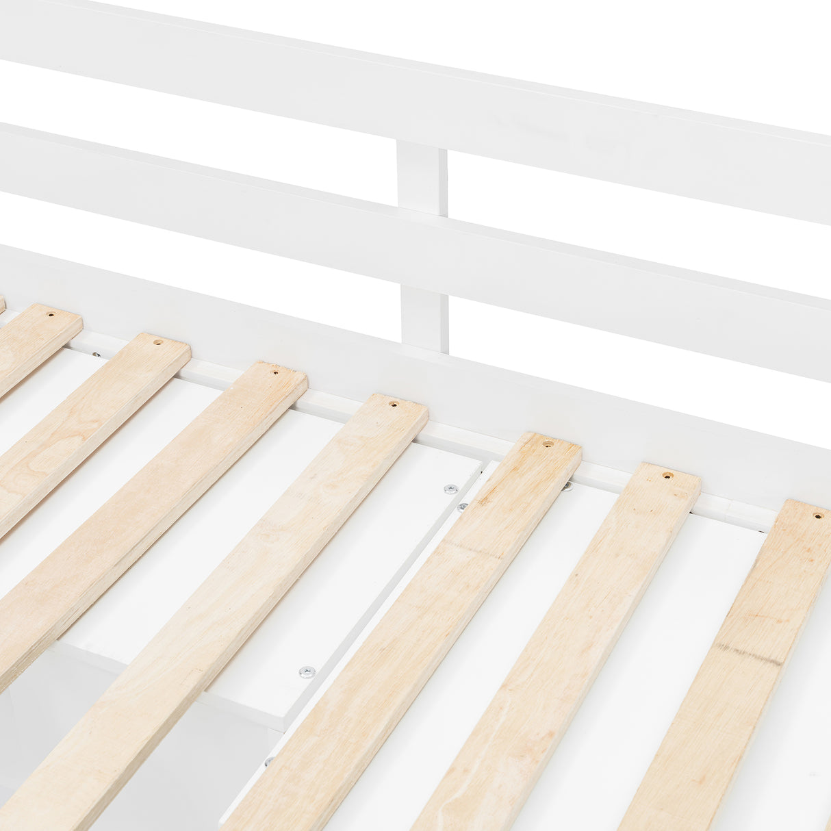 Twin Bunk Bed with Drawers, Wardrobe, Storage Shelves and Hydraulic Bed,White - sold by Home Elegance USA