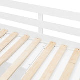 Twin Bunk Bed with Drawers, Wardrobe, Storage Shelves and Hydraulic Bed,White - sold by Home Elegance USA