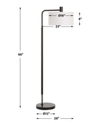 Richie Floor Lamp - Black by Uttermost - View 6