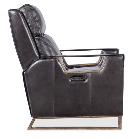 Relic Power Recliner With Power Headrest - Black by Hooker Furniture - View 7