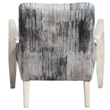 Watercolor Chenille Accent Chair Gray - Blue / Beige by Uttermost - View 5