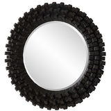 Circle Of Piers Round Mirror - Black by Uttermost - View 4