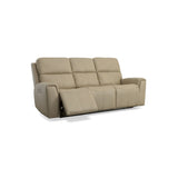 Jarvis Power Reclining Sofa With Power Headrests - Parchment | Flexsteel