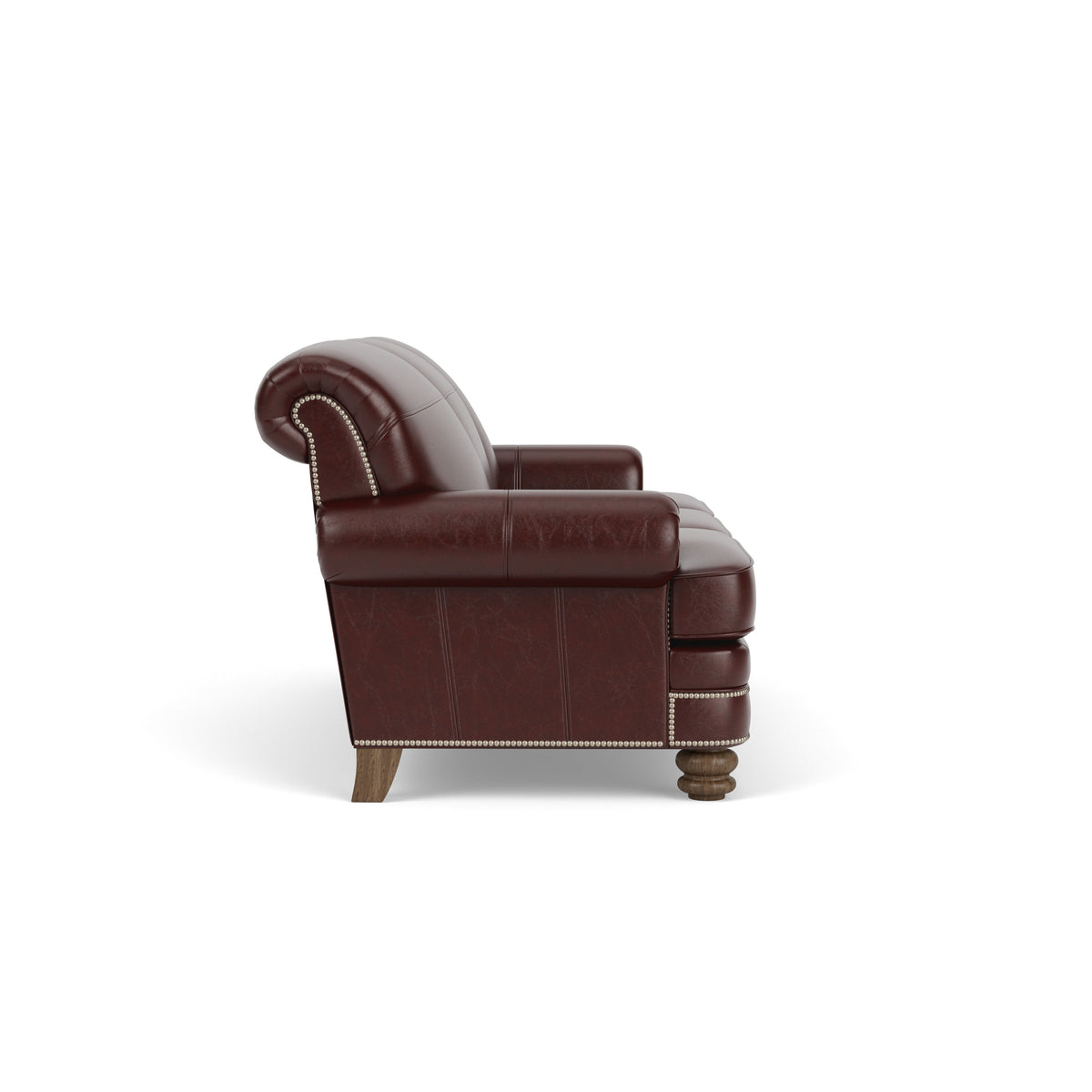Bay Bridge Leather Sofa, Nailhead Trim | Flexsteel