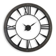 Ronan Wall Clock, Large - Dark Brown by Uttermost - View 1