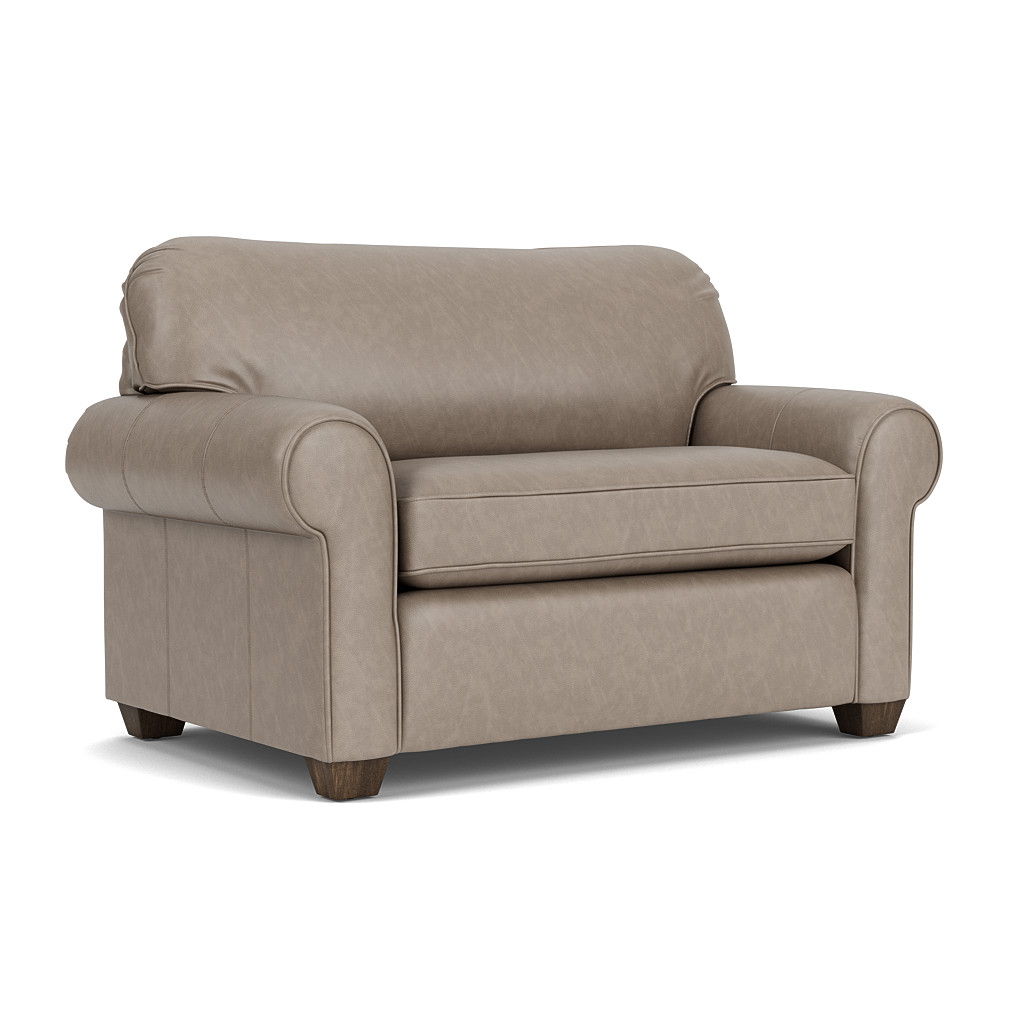 Thornton Leather Stationary Twin Sleeper | Flexsteel