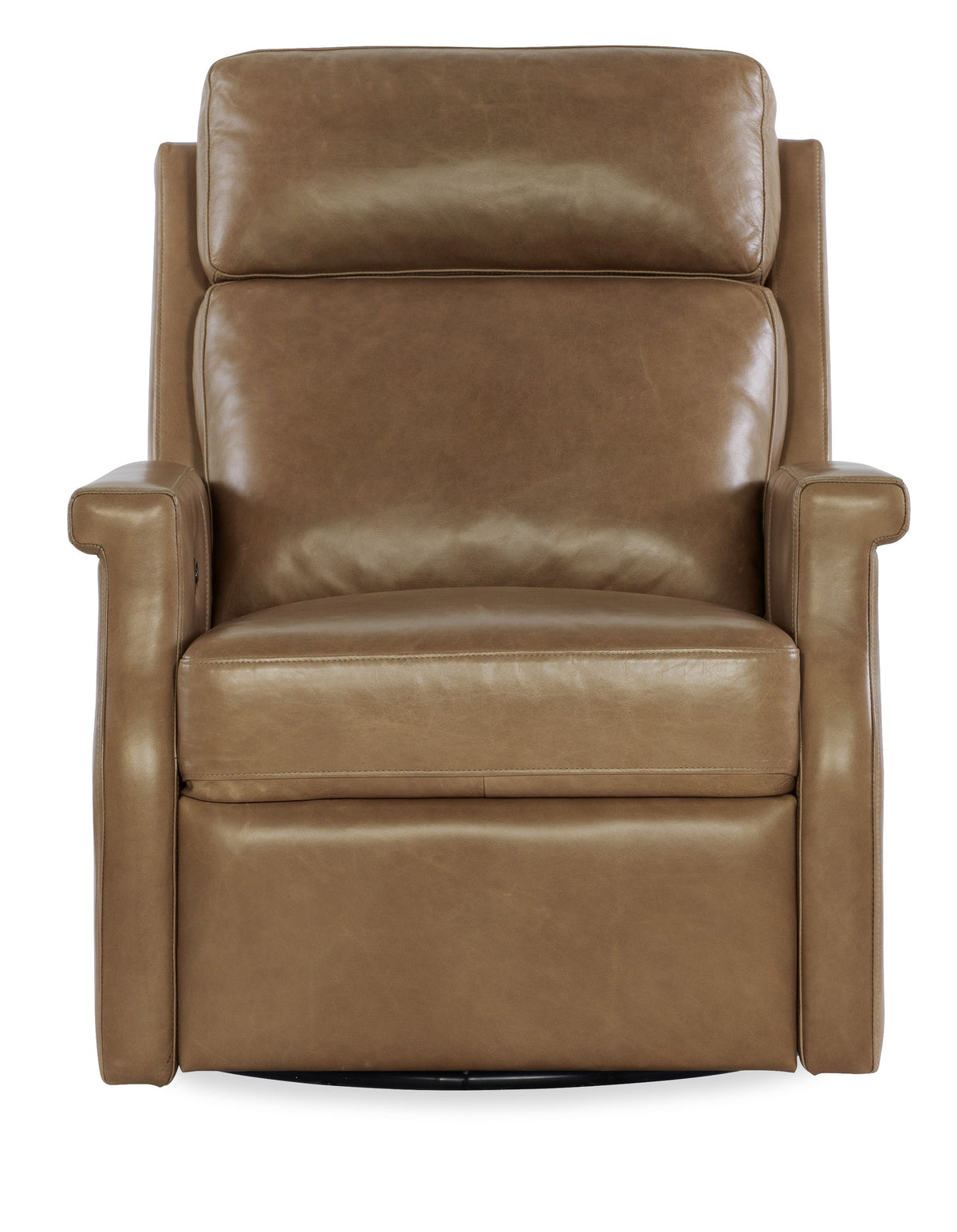 Kaufman ZG Swivel Power Recliner With Pop-Up Headrest - Light Brown by Hooker Furniture - View 1