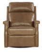 Kaufman ZG Swivel Power Recliner With Pop-Up Headrest - Light Brown by Hooker Furniture - View 1