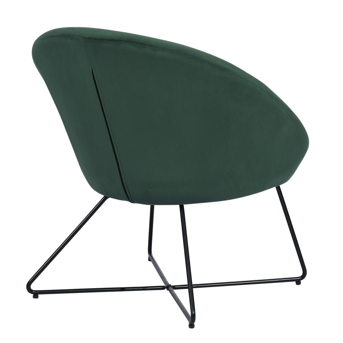 Accent Chair Armchair Fashion Velvet Fabric Upholstery Accent Chairs for Living Room Bedroom,Dark Green - Home Elegance USA