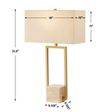Warrick Table Lamp - Gold by Uttermost - View 9
