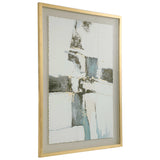 Crosswalk Abstract Art - Gold / Blue by Uttermost - View 5