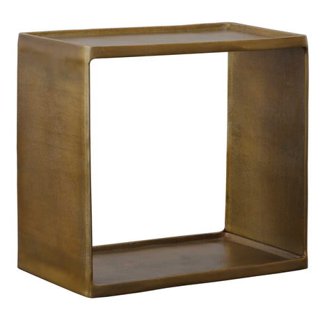 Derwent Antique Brass Side Table - Dark Brown by Uttermost - View 3
