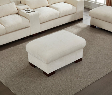 Modern Sectional Sofa Couch with Console,USB Charging Port,Reading Light,Cup Holder, Beige - sold by Home Elegance USA