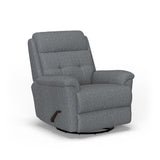 Sophisticated Transitional Fabric Swivel Gliding Recliner | Flexsteel
