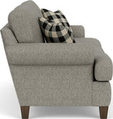 Moxy Fabric Sofa, T-Shaped Seat Cushion, Curved Sock Arms | Flexsteel