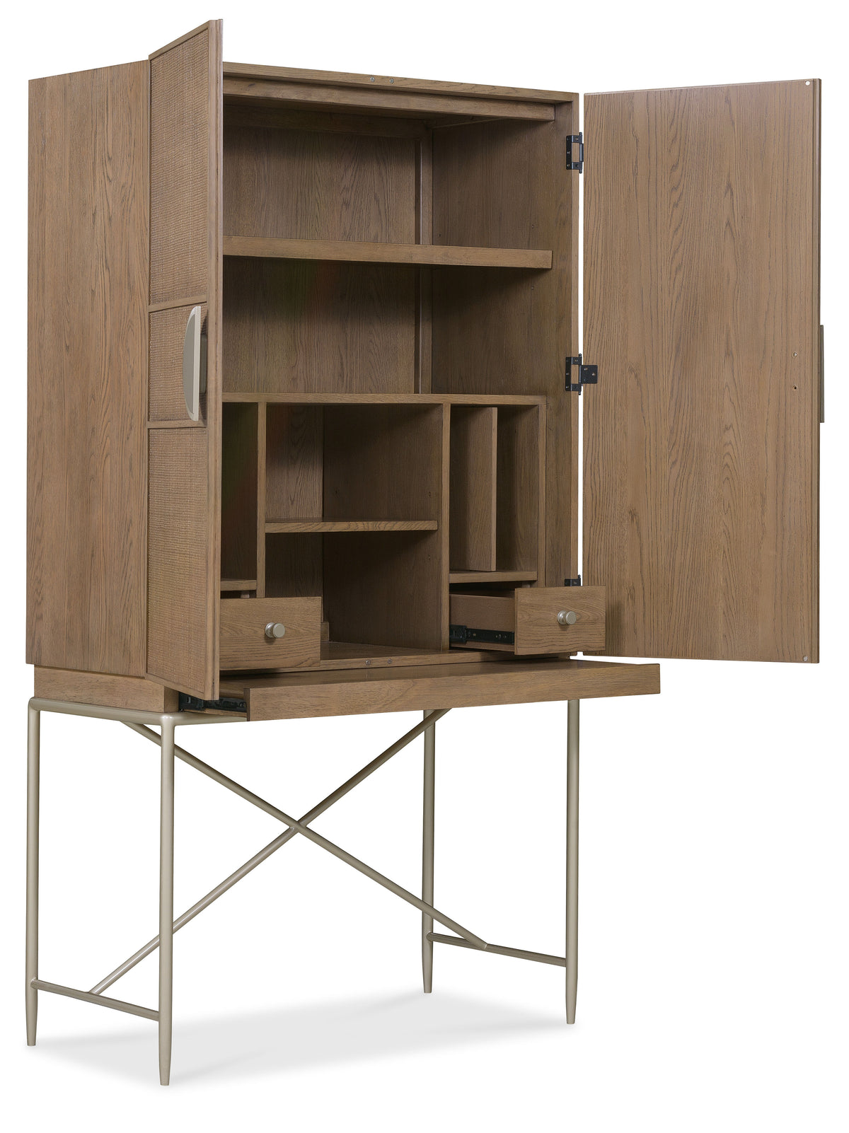 Sonnet Hub - Dark Gray / Light Brown by Hooker Furniture - View 3