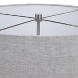 Lenta Table Lamp - White / Silver by Uttermost - View 7
