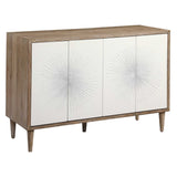 Dani 4 Door Cabinet - White / Light Brown by Uttermost - View 4