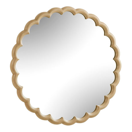 Cerrito Round Mirror Burnished Ivory - Light Brown by Uttermost - View 4