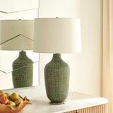 Dulcich Grid Table Lamp - Green by Uttermost - View 4