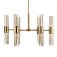 Cret 12 Light Brass Chandelier - Bronze by Uttermost - View 1