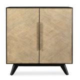 Reina Modern 2 Door Cabinet Woodtone - Light Brown by Uttermost - View 1