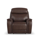 Walker Power Gliding Recliner With Power Headrest & Lumbar - Dark Brown | Flexsteel