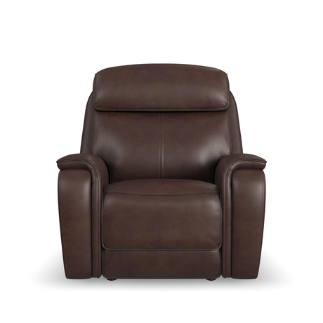 Walker Power Gliding Recliner With Power Headrest & Lumbar - Dark Brown | Flexsteel