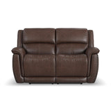 Beau Power Reclining Loveseat With Power Headrests - Sable | Flexsteel