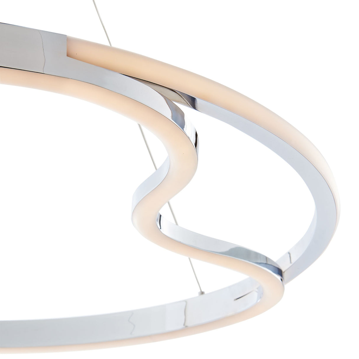 Minsk Single Round Chandelier // Chrome  | Finesse - Home Elegance USA