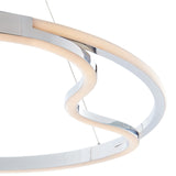 Minsk Single Round Chandelier // Chrome  | Finesse - Home Elegance USA
