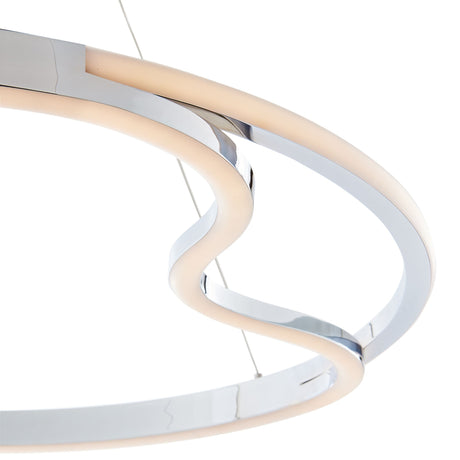 Minsk Single Round Chandelier // Chrome  | Finesse - Home Elegance USA