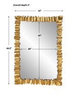 Lev Mirror - Gold by Uttermost - View 6