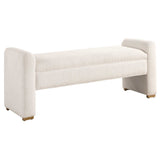 Caliste Bench - White by Uttermost - View 3