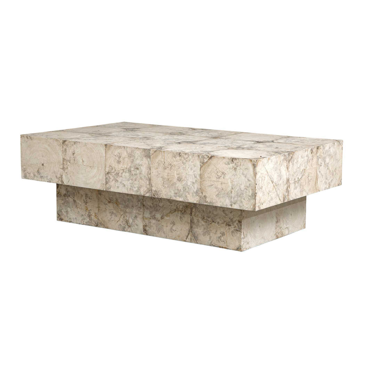 Kotoa Bleached Coffee Table White,Woodtone - Beige by Uttermost - View 3