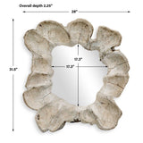 Ariadne Round Mirror Woodtone - Beige by Uttermost - View 3