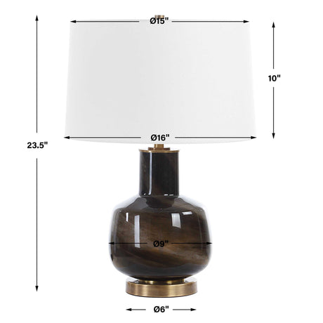 Buchanan Table Lamp Charcoal - Black by Uttermost - View 7