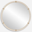 Cyprus Round Mirror - White by Uttermost - View 1