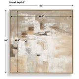 Time To Time Hand Painted Abstract Art Black / Brown / Gray / White / Woodtone - Light Brown by Uttermost - View 5