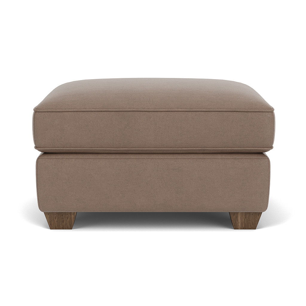 Carson Leather Ottoman | Flexsteel