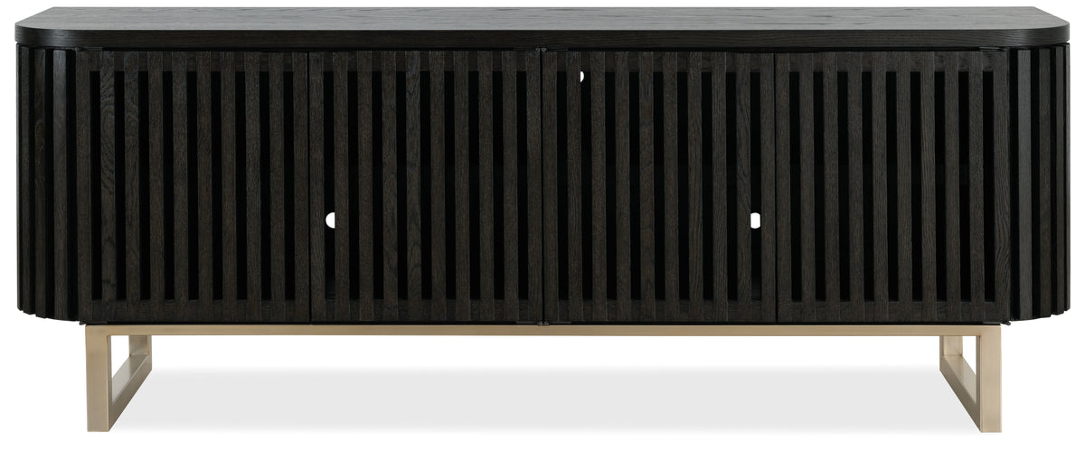 Commerce And Market Easton Entertainment Console Burnt Timber - Black by Hooker Furniture - View 11