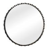 Grander Round Mirror - Black by Uttermost - View 3