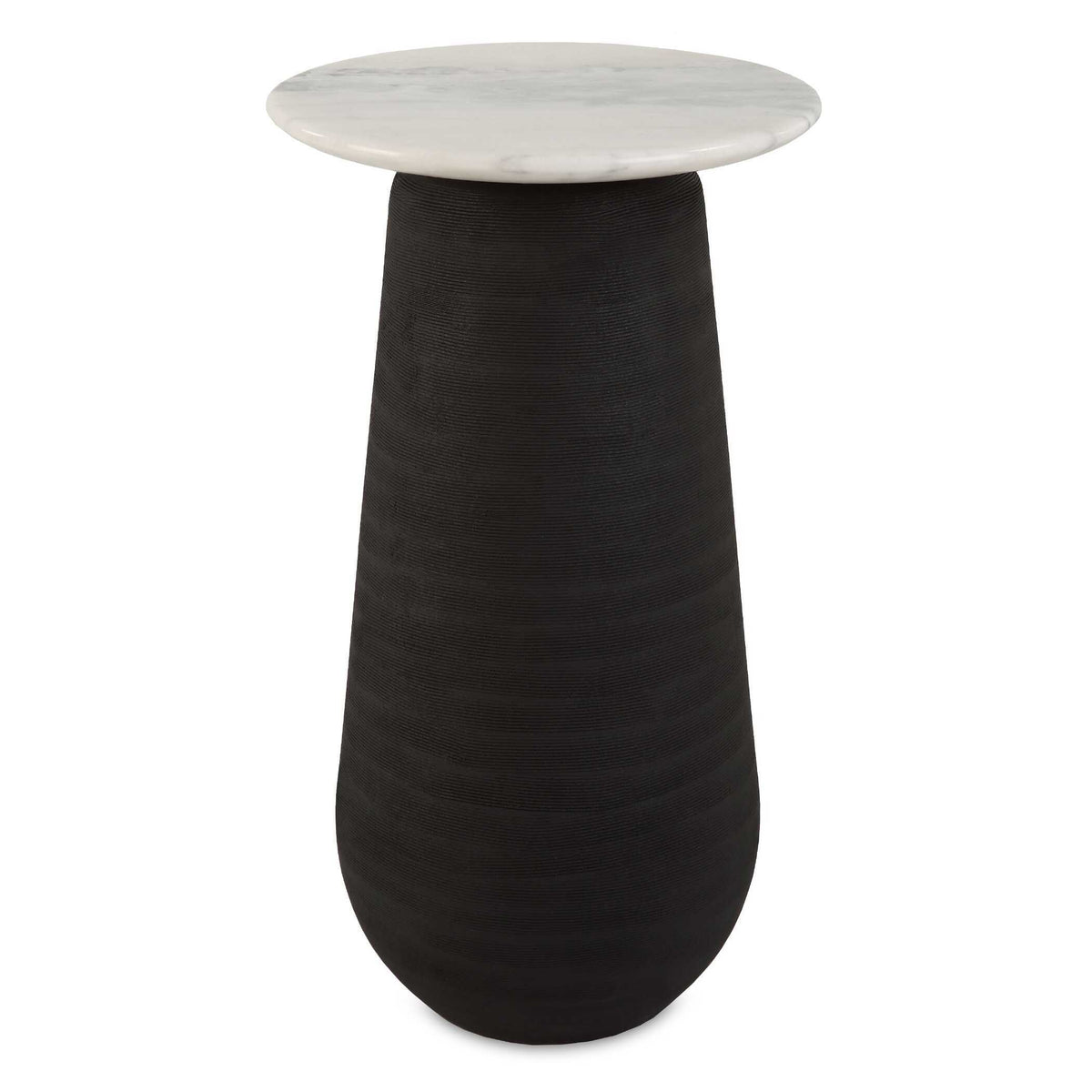 Total Eclipse Marble Accent Table - Black by Uttermost - View 1