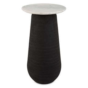 Total Eclipse Marble Accent Table - Black by Uttermost - View 1