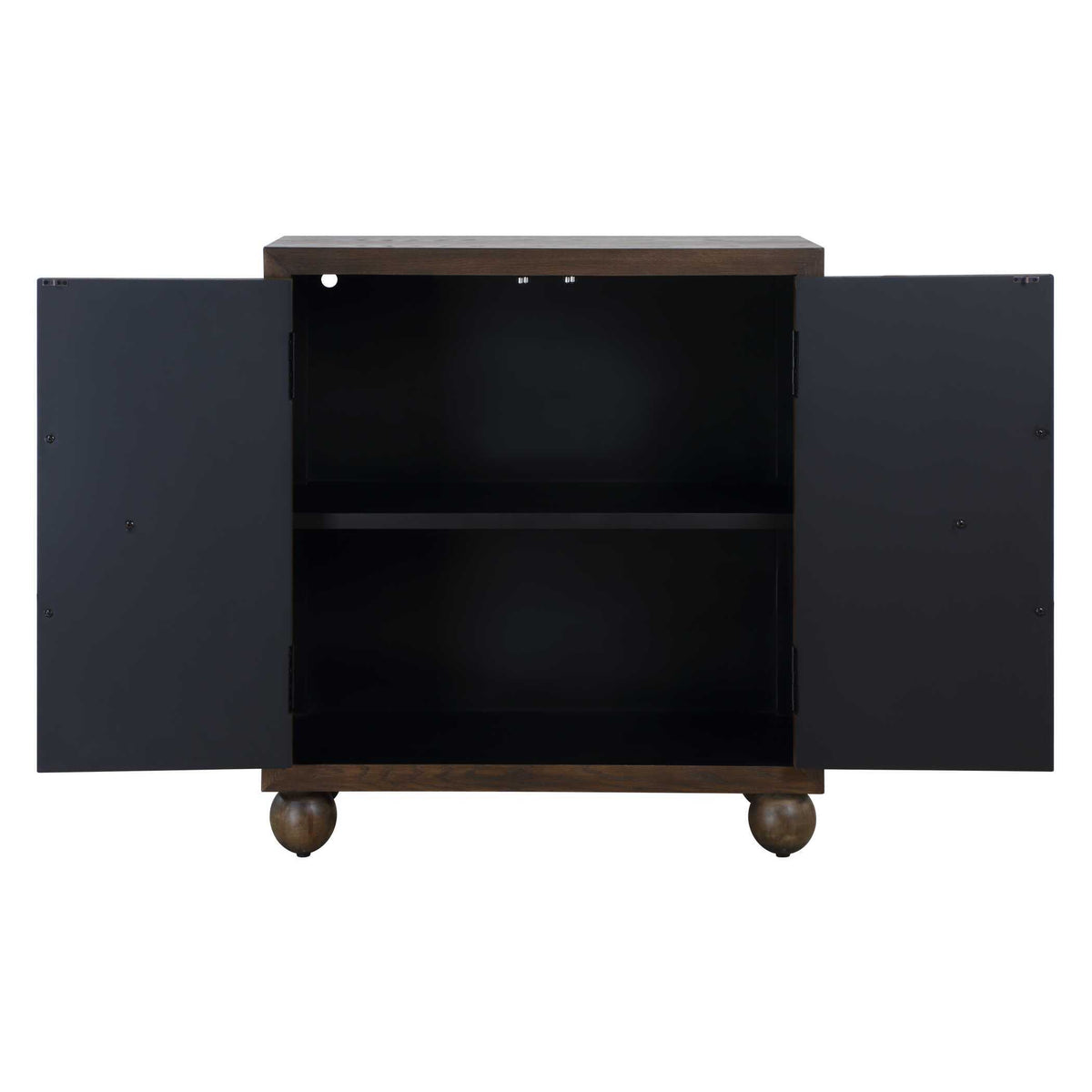 Mayenne 2 Door Wood Cabinet Oak - Dark Brown by Uttermost - View 6