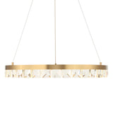Segovia Round Crystal LED Chandelier - Gold by Uttermost - View 6